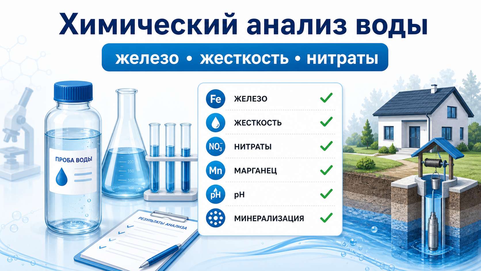 Химический анализ питьевой воды